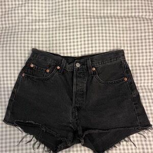 Levi's Black Jean Shorts for Women
